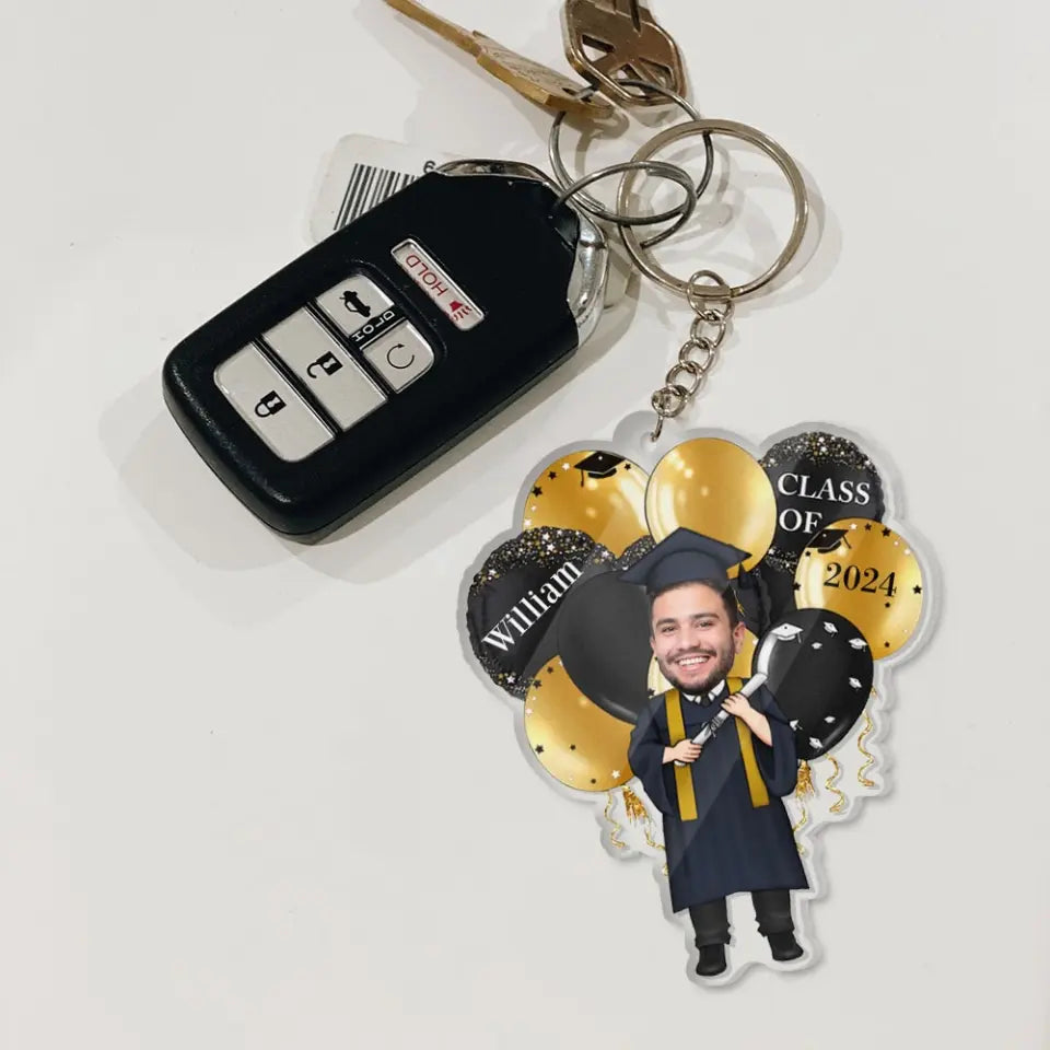 Class Of 2025 Graduation Gift Personalized Acrylic Keychain