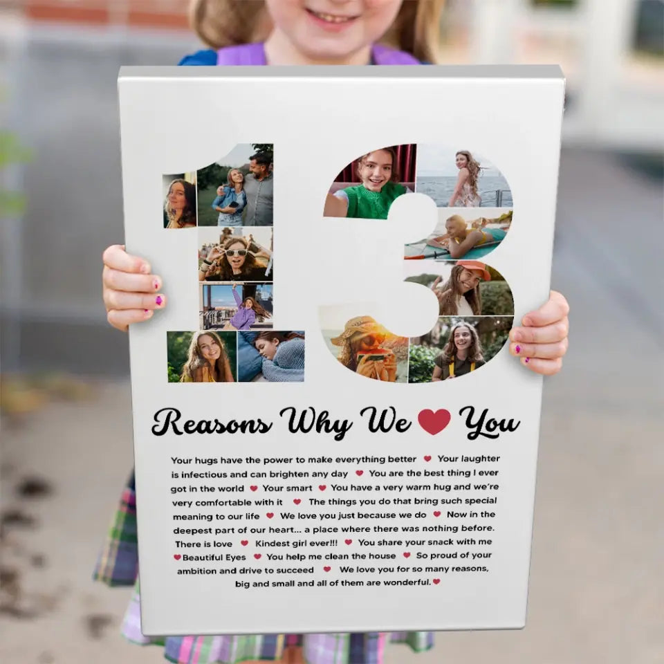 13 Reasons Why We Love You Personalized Canvas