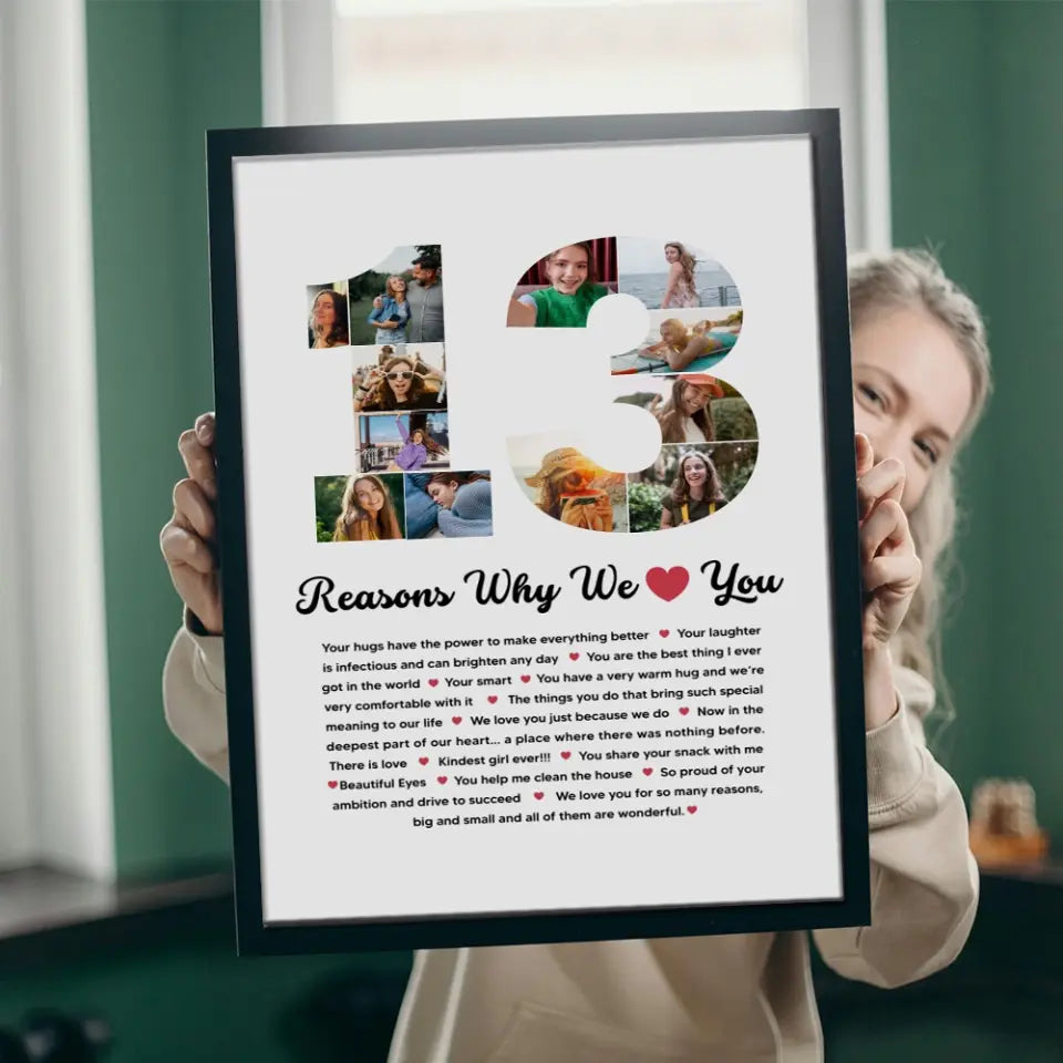 13 Reasons Why We Love You Personalized Canvas