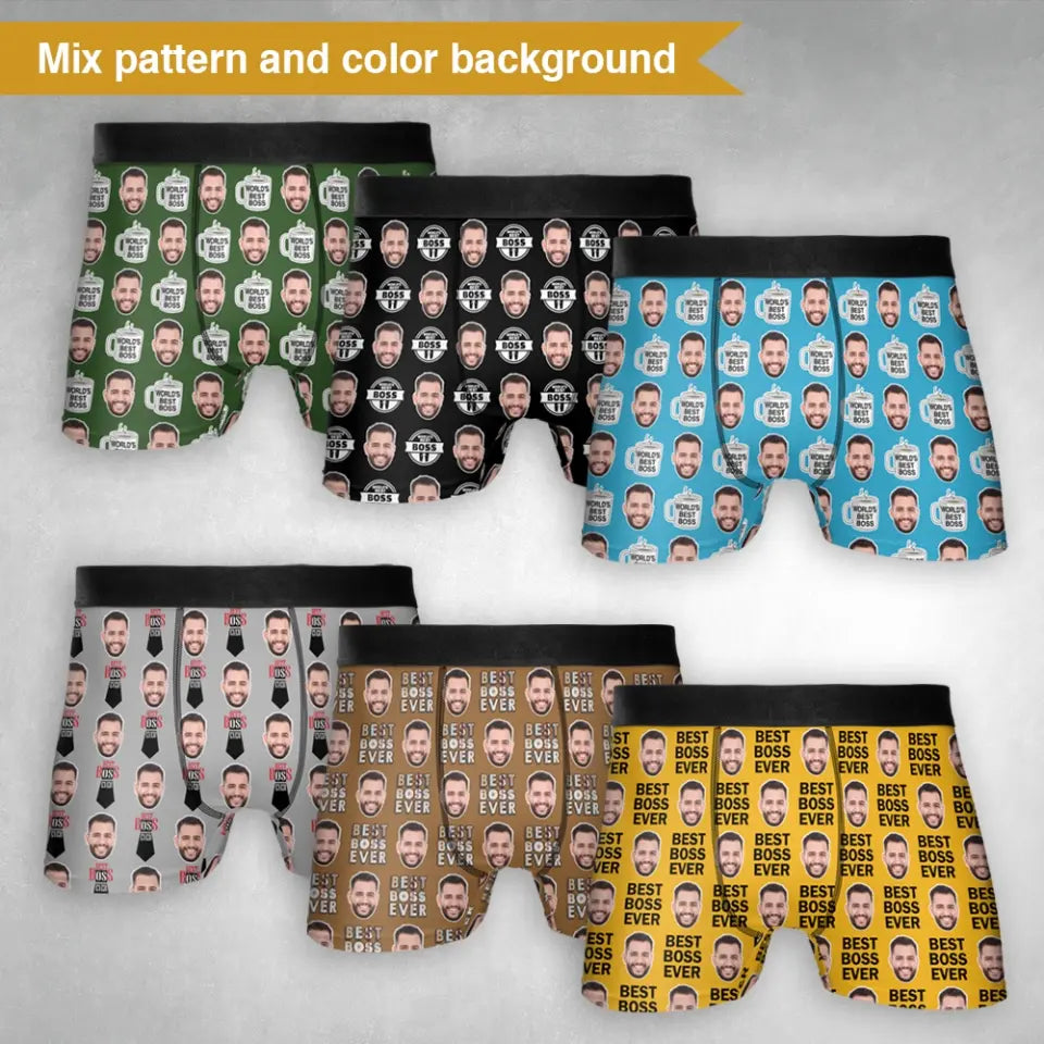 Best Boss Ever Personalized Men’s Boxer Briefs
