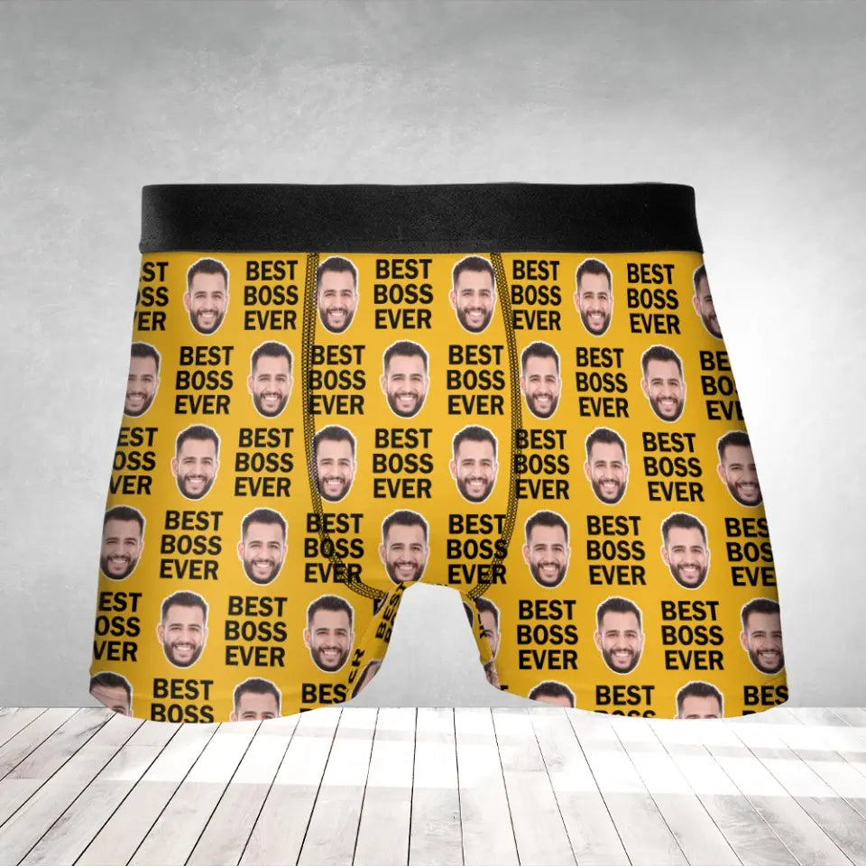 Best Boss Ever Personalized Men’s Boxer Briefs