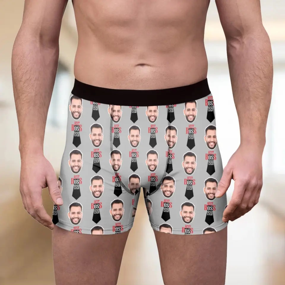 Best Boss Ever Personalized Men’s Boxer Briefs