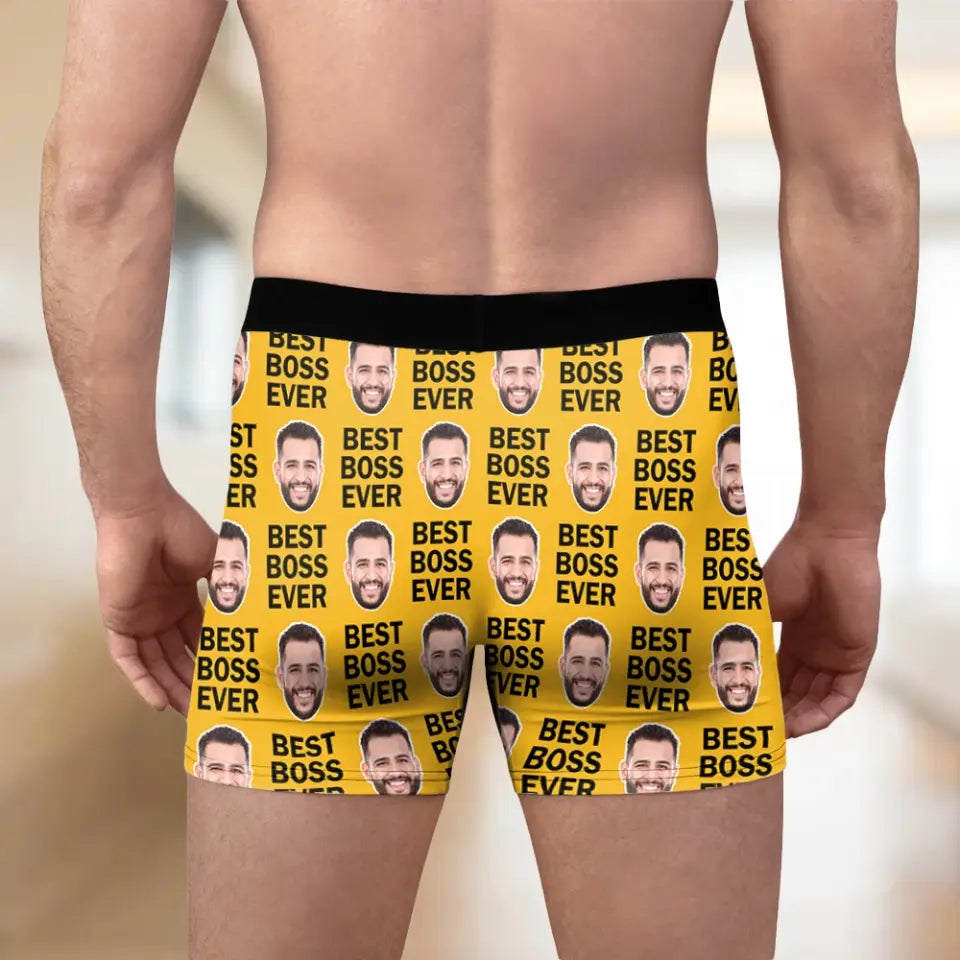Best Boss Ever Personalized Men’s Boxer Briefs
