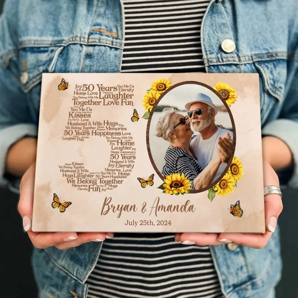 50 Years Eternity Home Love Personalized Canvas And Poster