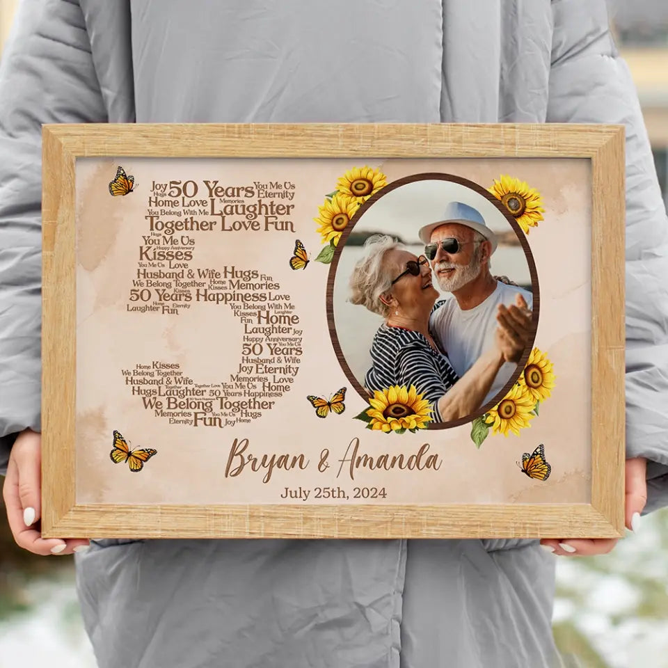 50 Years Eternity Home Love Personalized Canvas And Poster