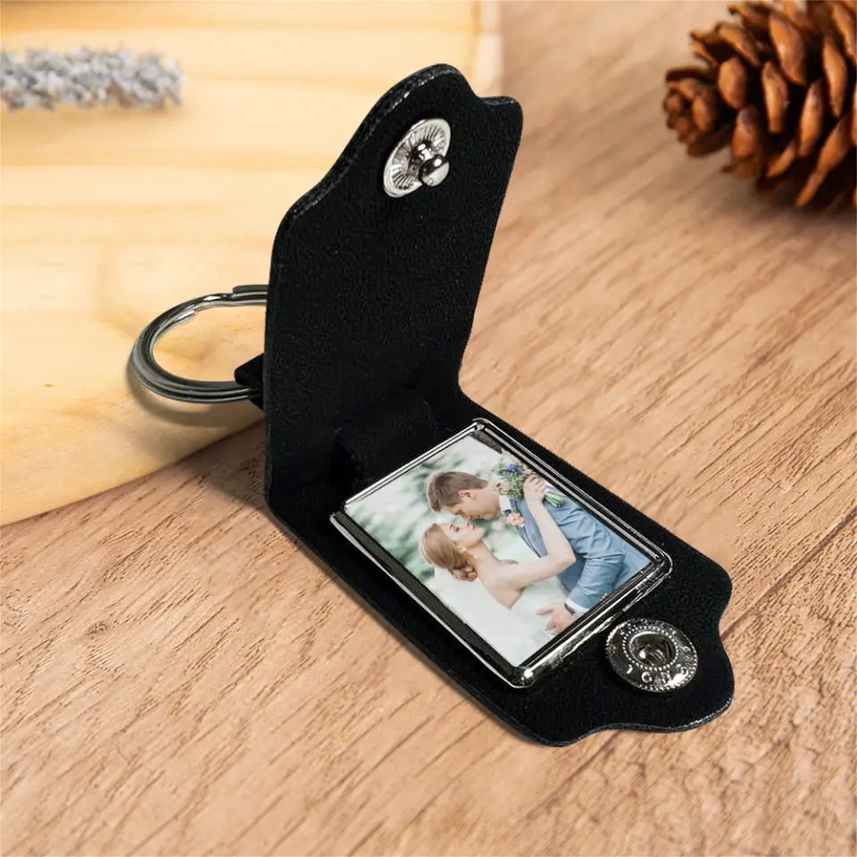 My Son In Law You Still Would Be One Upload Photo Leather Photo Keychain