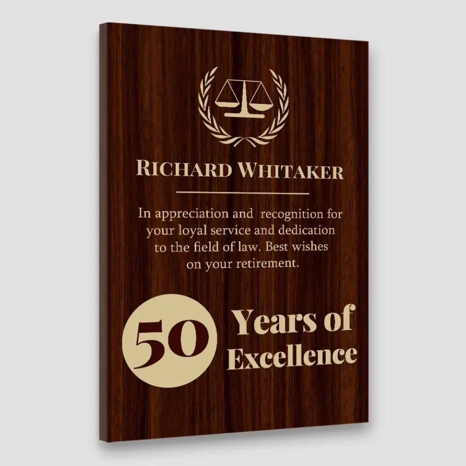 An Appreciation And Recognition Personalized Canvas And Poster