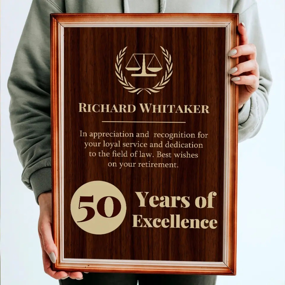 An Appreciation And Recognition Personalized Canvas And Poster