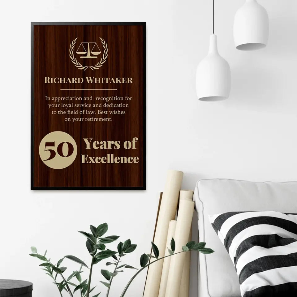 An Appreciation And Recognition Personalized Canvas And Poster