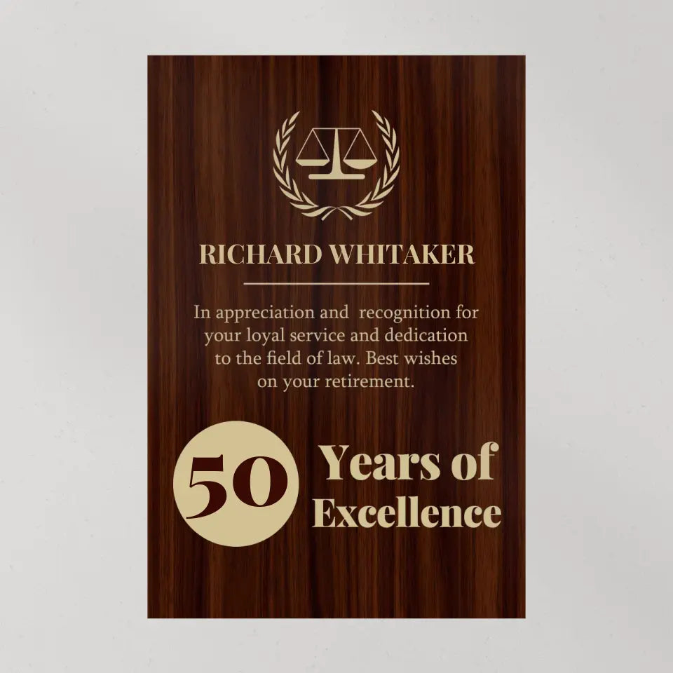 An Appreciation And Recognition Personalized Canvas And Poster