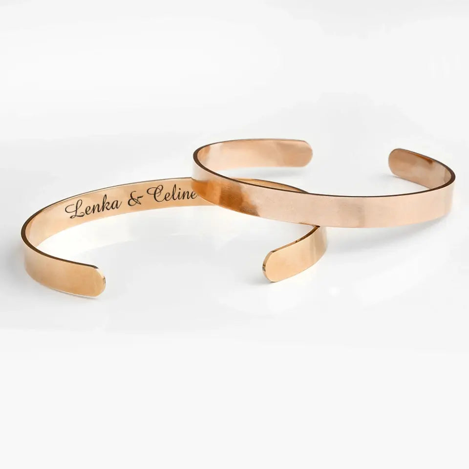 Love's Enduring Words Personalized Cuff - Cuff Bracelet