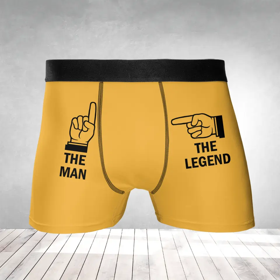 The Man The Legend Personalized Men&#39;s Boxer Briefs