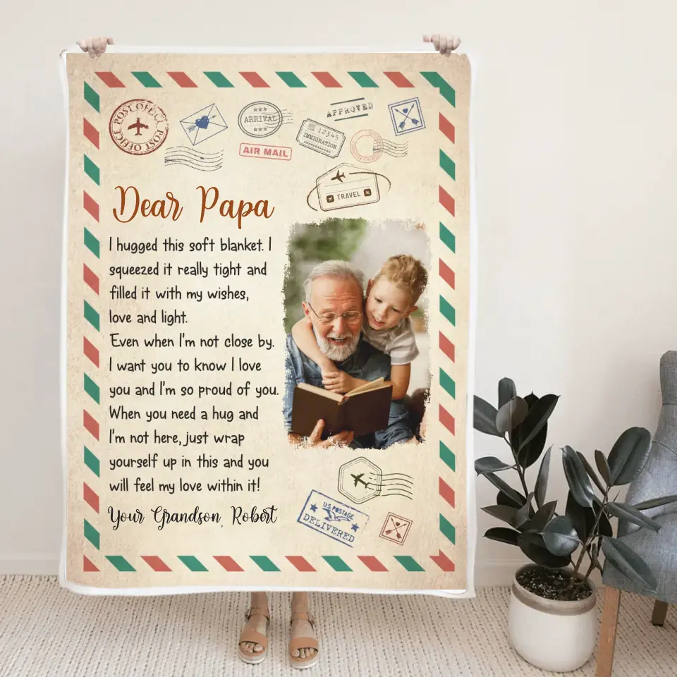 I Hugged This Soft Blanket So Tight - Personalized Blanket - Memorial Gift for Your Loved One
