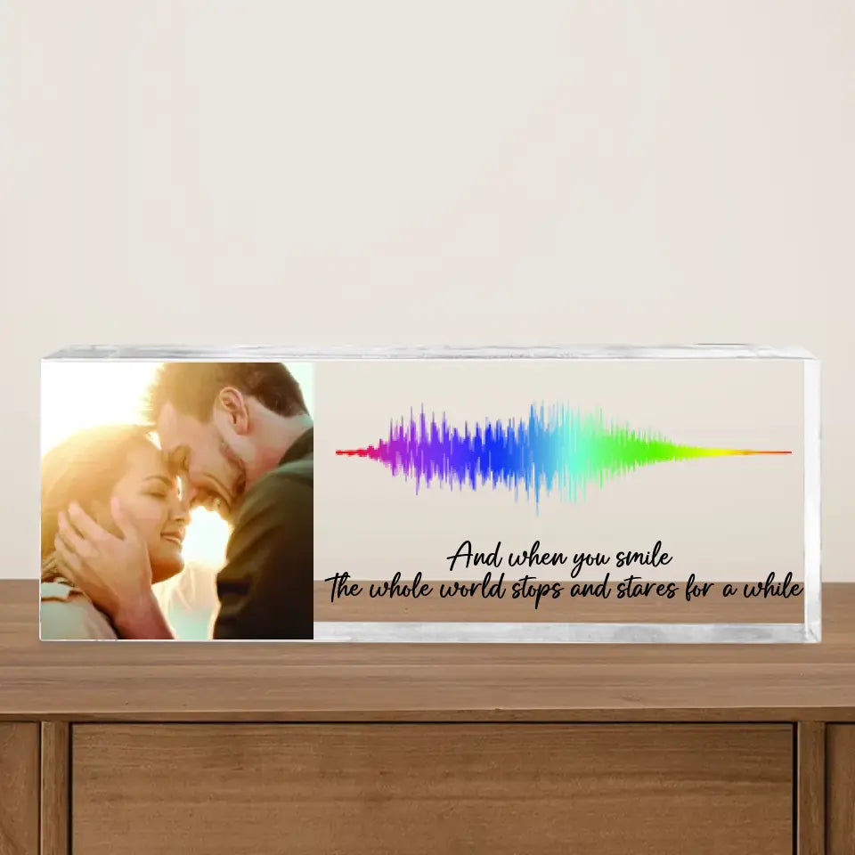 And When You Smile Personalized Acrylic Plaque