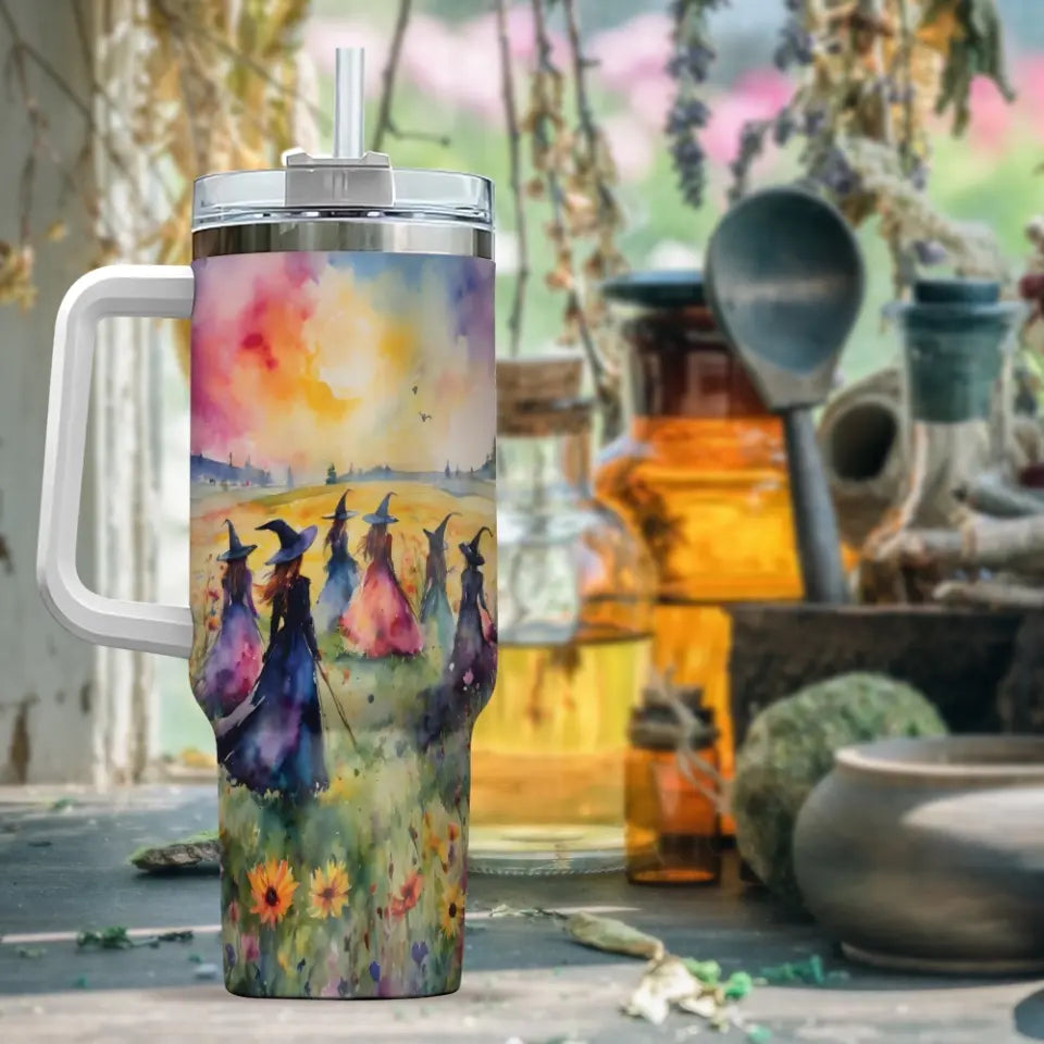 Midsummer Witches Gather - 40oz Tumbler, 20oz Skinny Tumbler