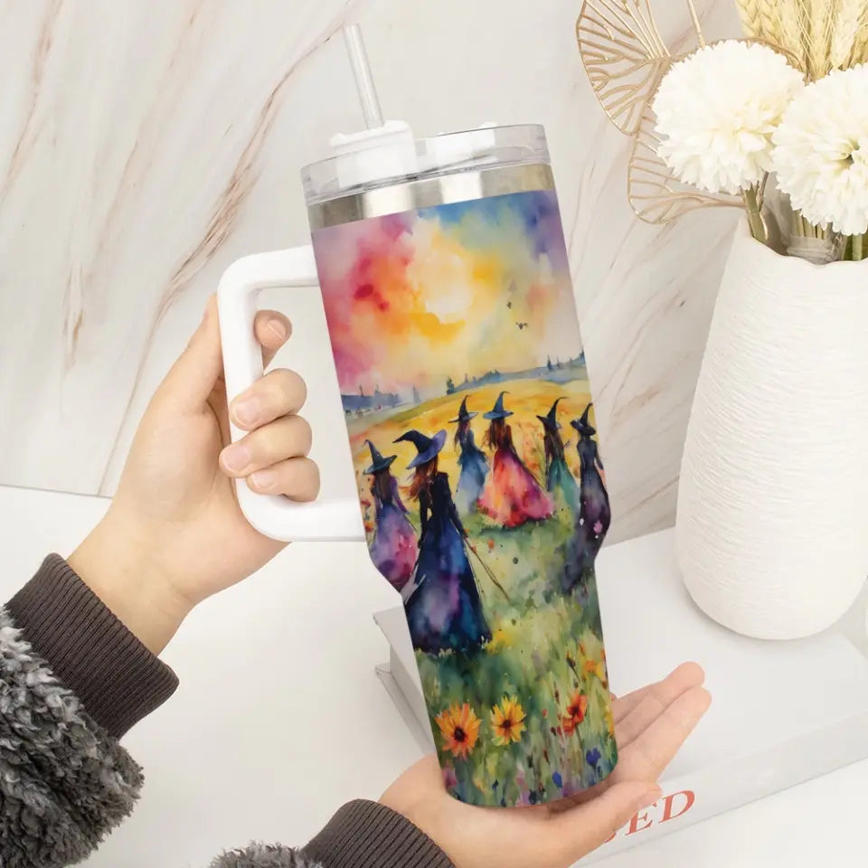 Midsummer Witches Gather - 40oz Tumbler, 20oz Skinny Tumbler