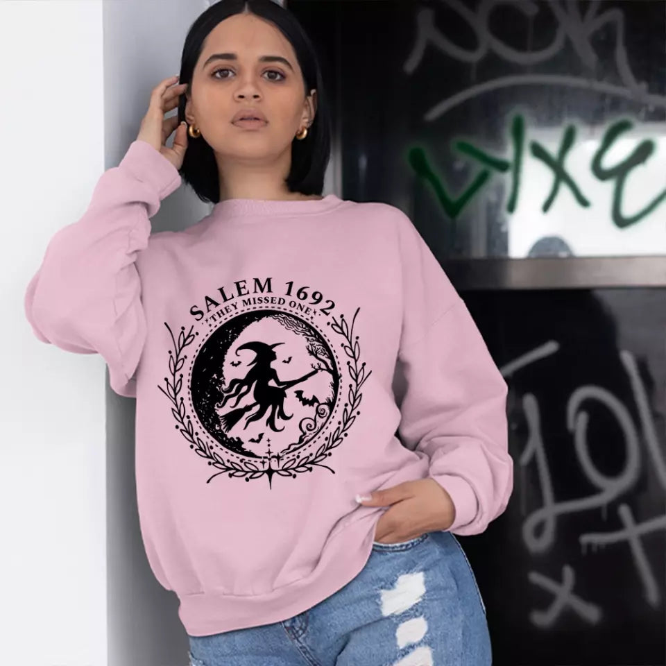 Salem 1692 They Missed One - 2 Sides Sweatshirt
