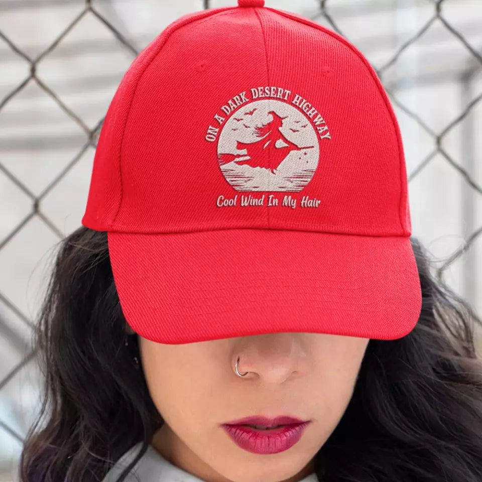On A Dark Desert Hight Way - Embroidered Cap