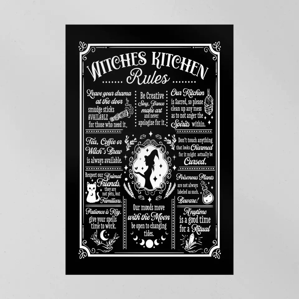 Witches Kitchen Rules - Wall Art Canvas