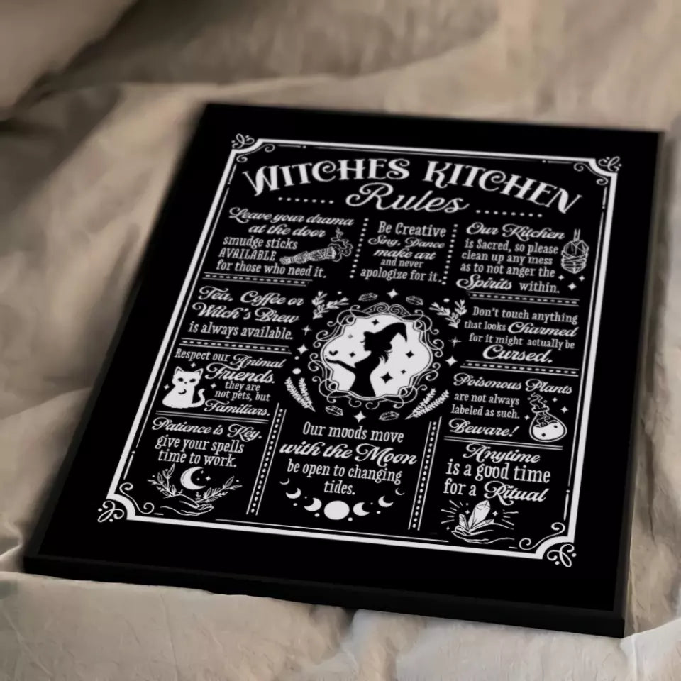 Witches Kitchen Rules - Wall Art Canvas