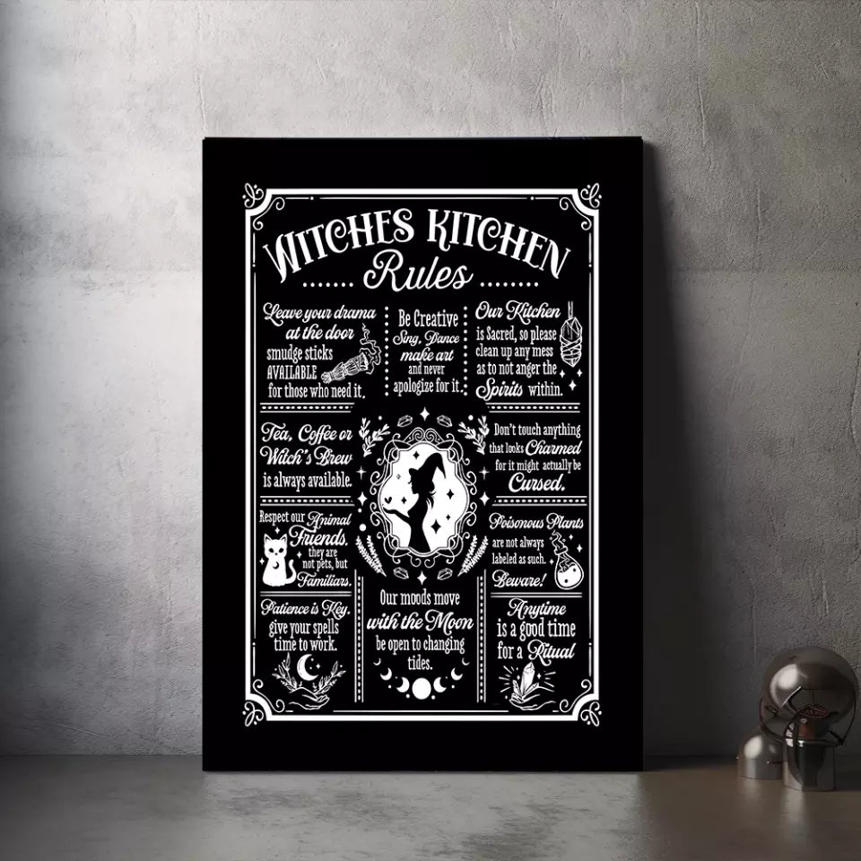 Witches Kitchen Rules - Wall Art Canvas