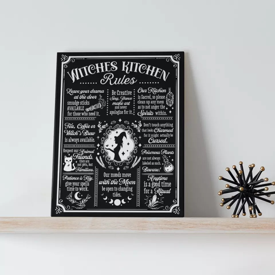 Witches Kitchen Rules - Wall Art Canvas