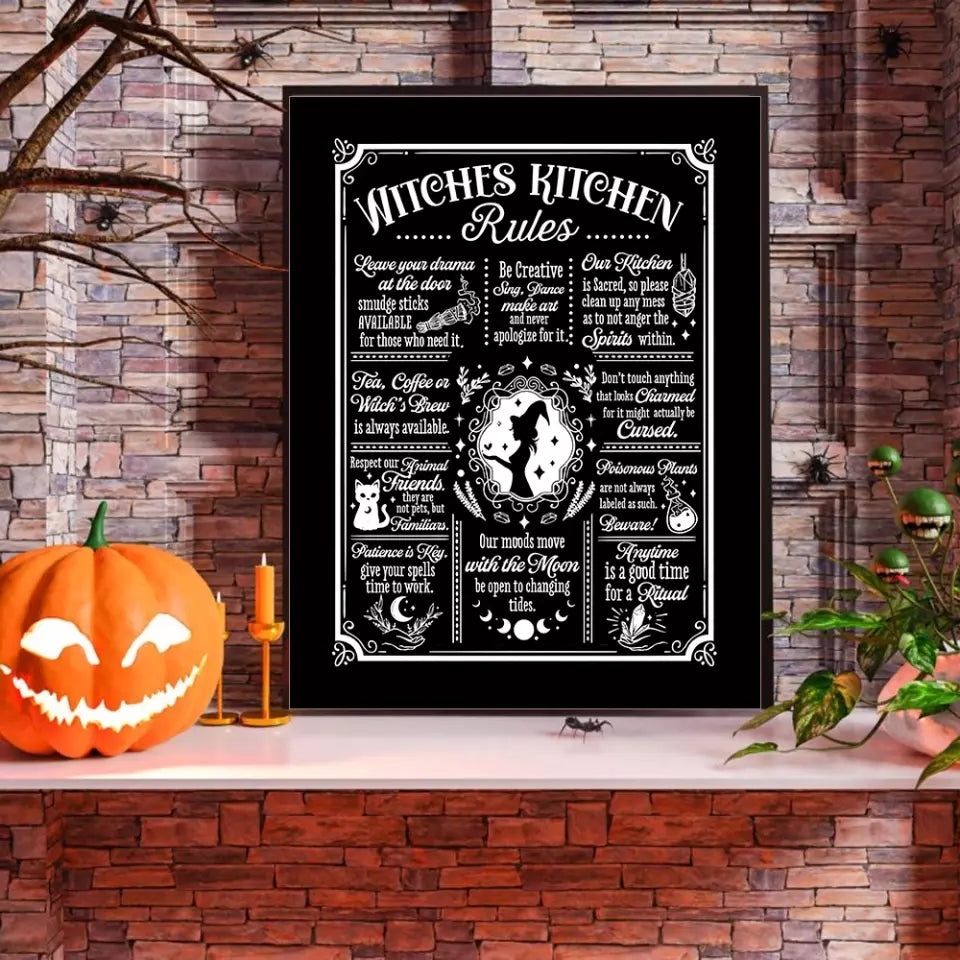 Witches Kitchen Rules - Wall Art Canvas