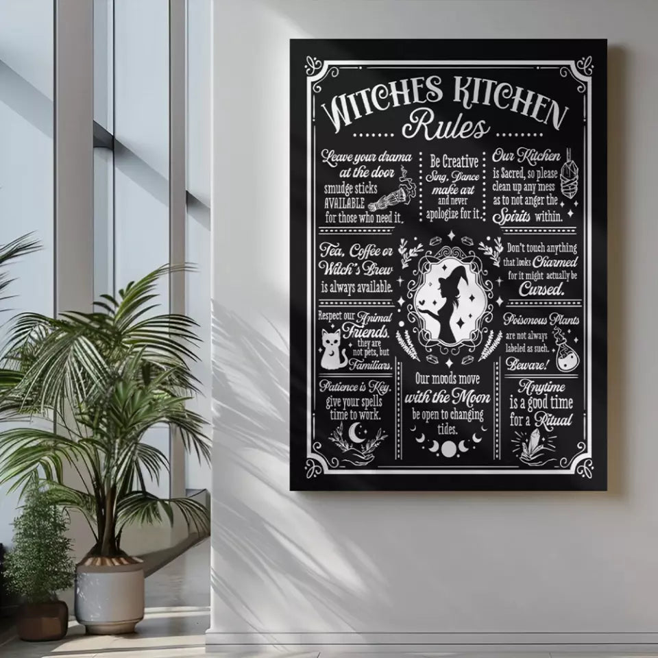 Witches Kitchen Rules - Wall Art Canvas