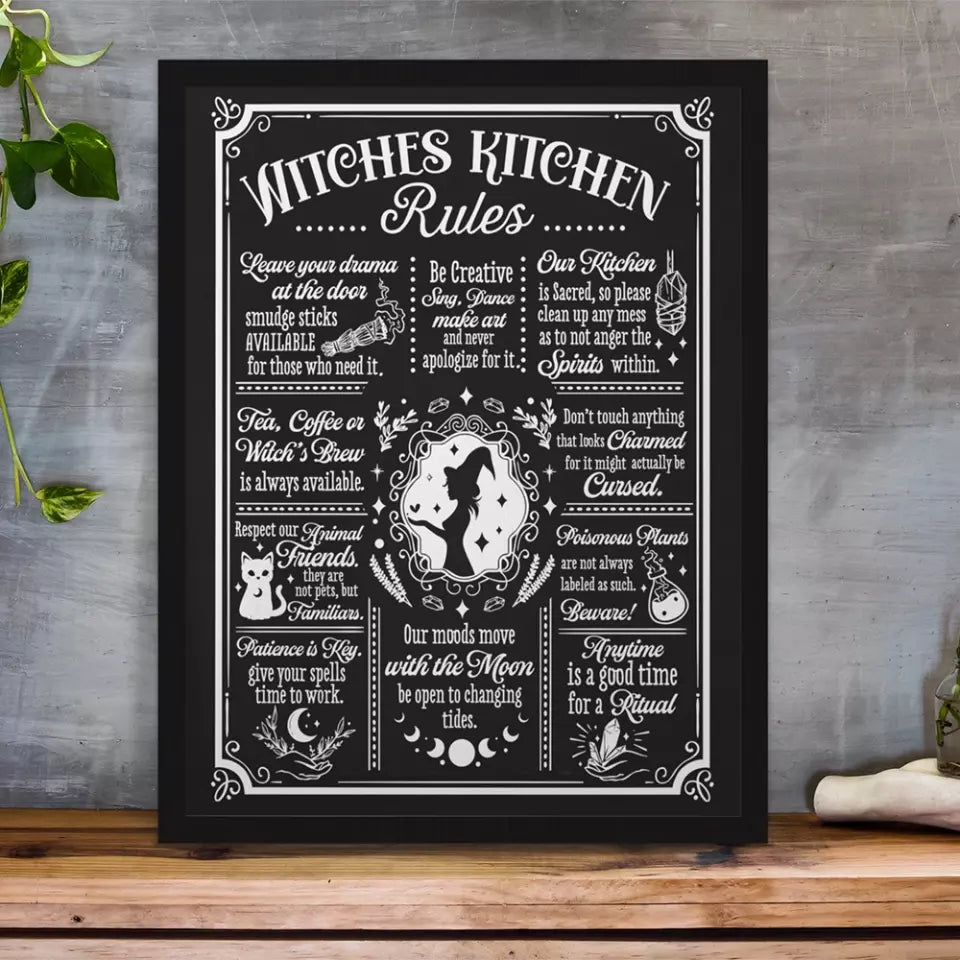 Witches Kitchen Rules - Wall Art Canvas