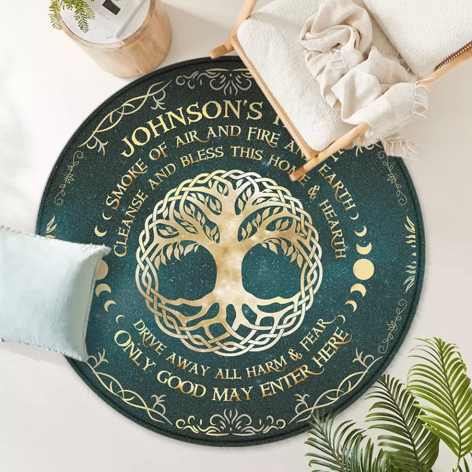 Smoke Of Air And Fire And Earth - Round Wooden Sign