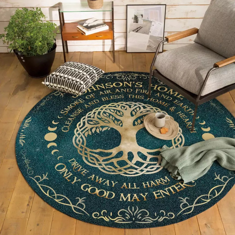 Smoke Of Air And Fire And Earth - Round Wooden Sign
