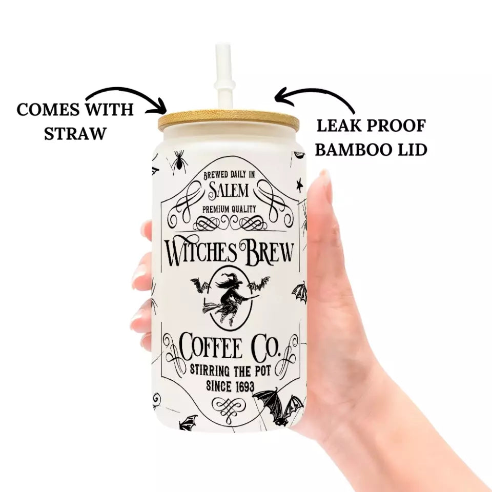 Brewed Daily In Salem Witches Brew - Frosted Glass Can