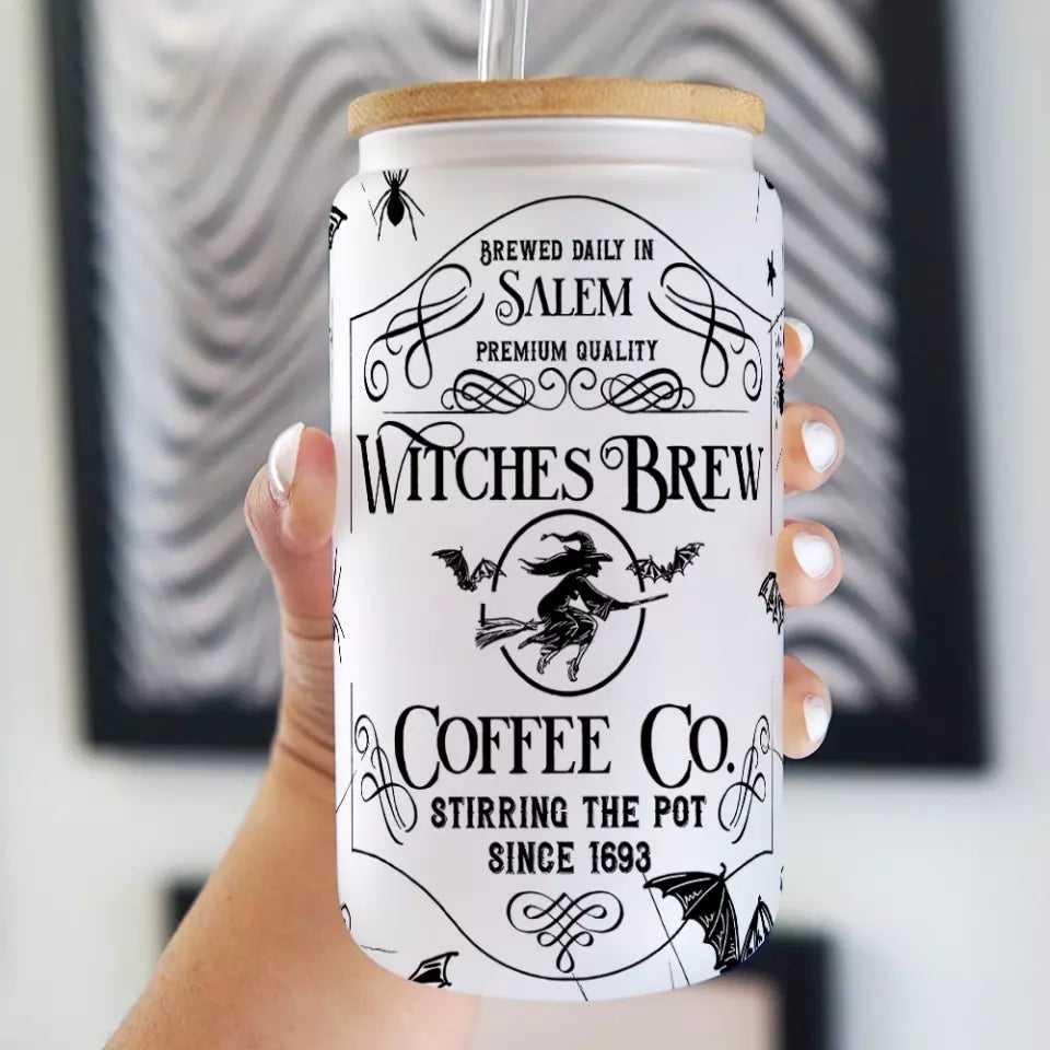 Brewed Daily In Salem Witches Brew - Frosted Glass Can