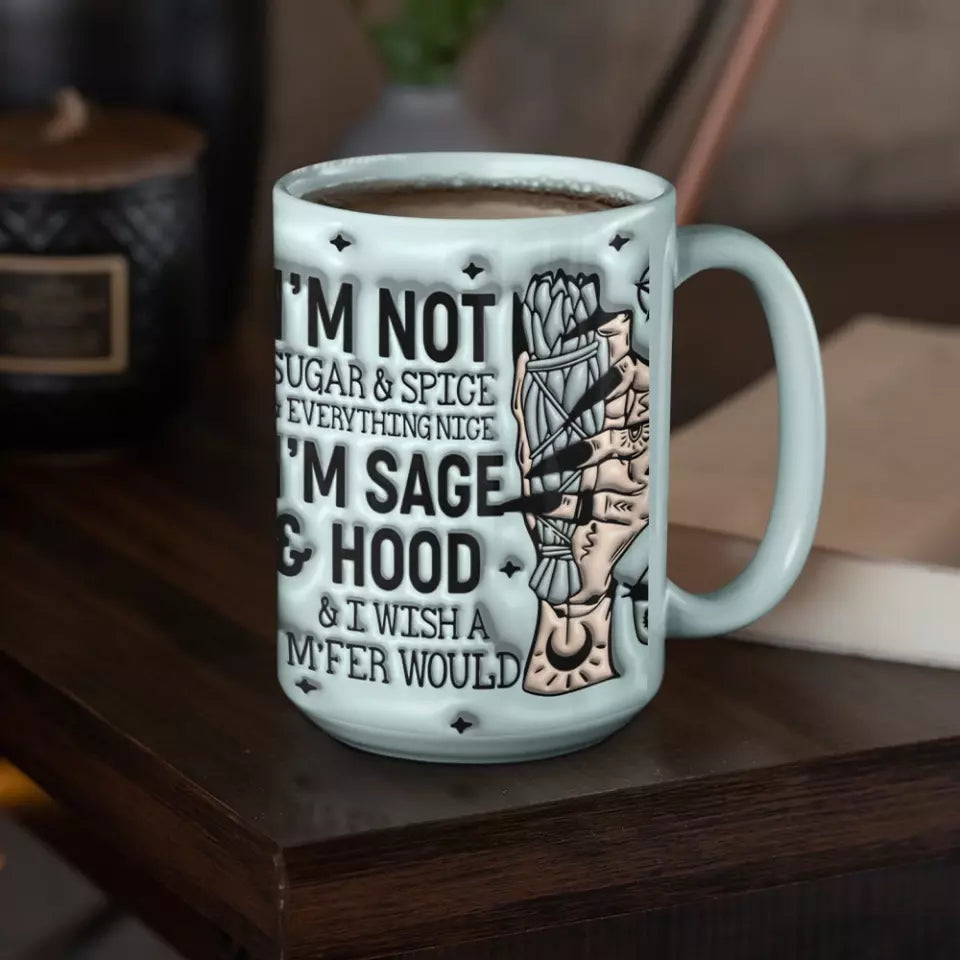 I'm Not Sugar & Spice & Everything Nice - White Mug - Gift For Witch Lovers