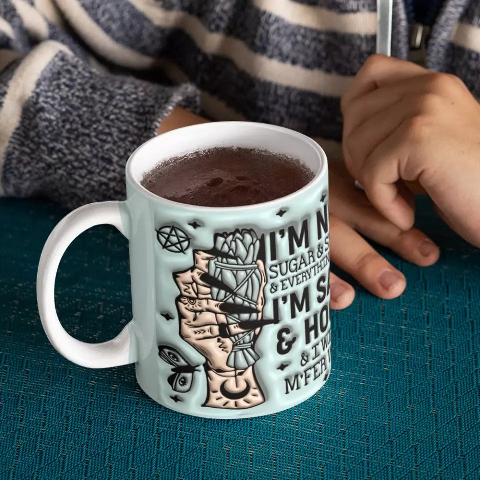 I'm Not Sugar & Spice & Everything Nice - White Mug - Gift For Witch Lovers