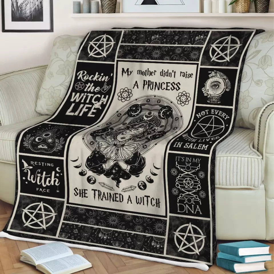 My Mother Didn't Raise A Princess - Fleece Blanket