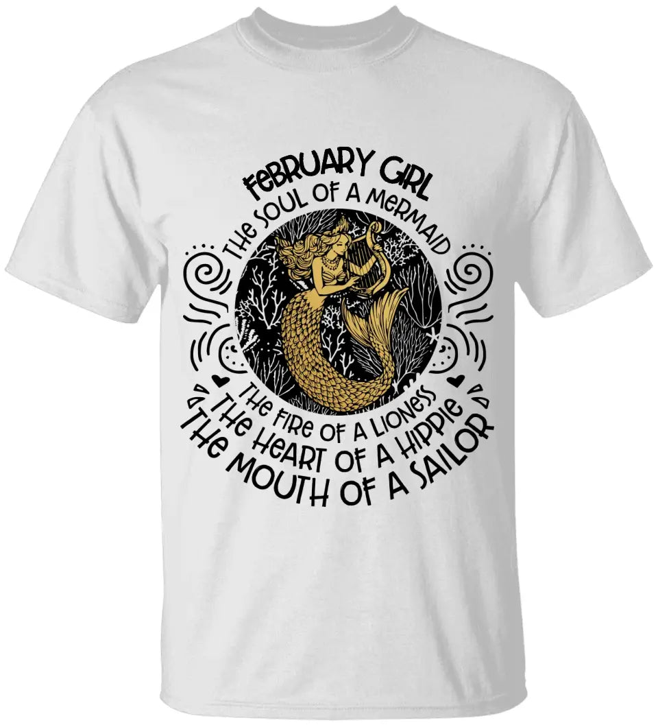 The Soul Of Mermaid - Personalized Shirt - Birthday Gift For Witch