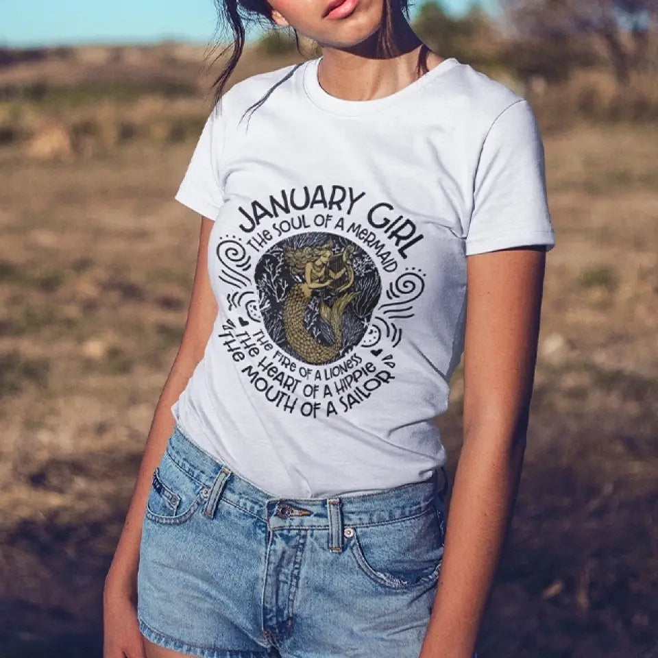 The Soul Of Mermaid - Personalized Shirt - Birthday Gift For Witch