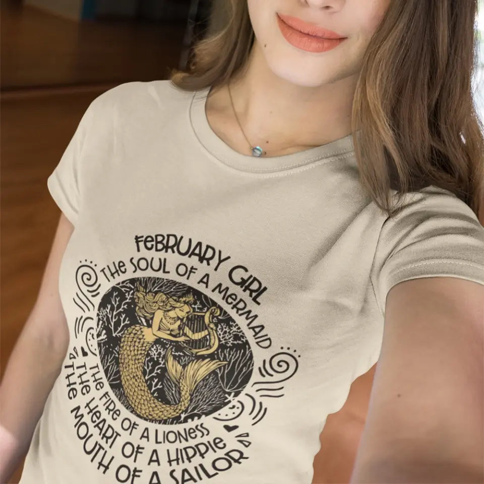 The Soul Of Mermaid - Personalized Shirt - Birthday Gift For Witch