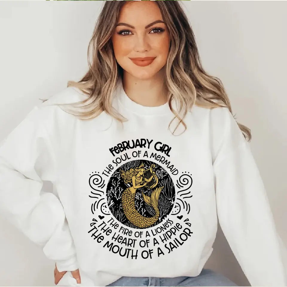 The Soul Of Mermaid - Personalized Shirt - Birthday Gift For Witch