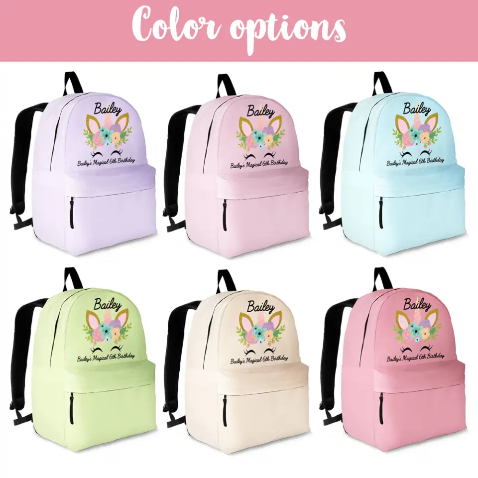 Magical Birthday MyColor Choice Backpack For Back To School Kids