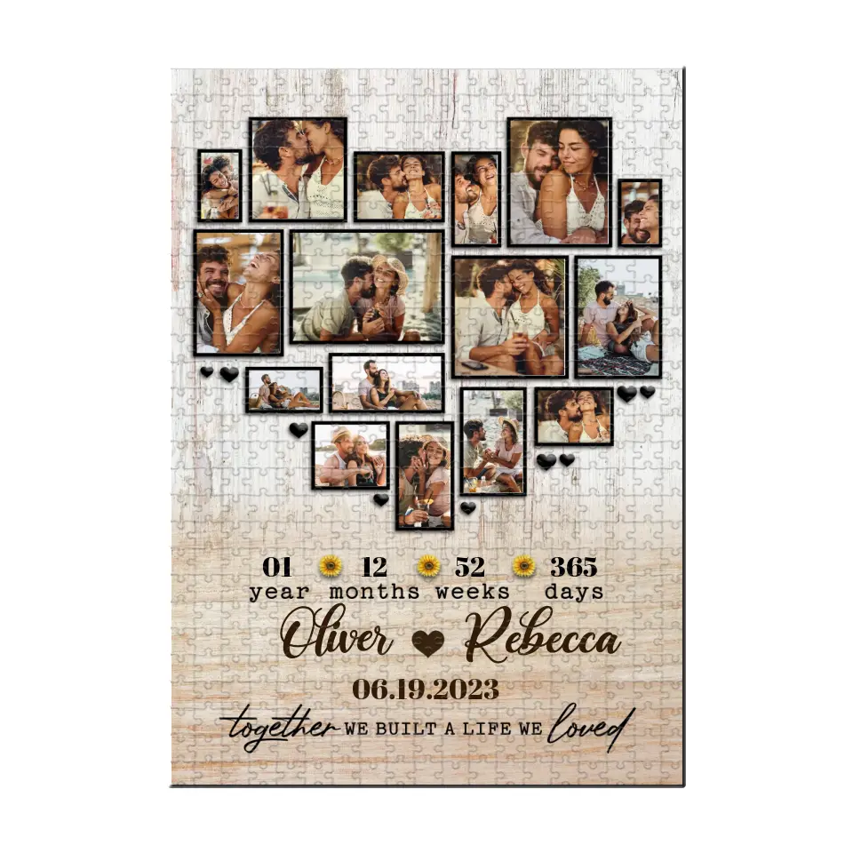 Together We Built A Life We Loved Personalized Puzzle