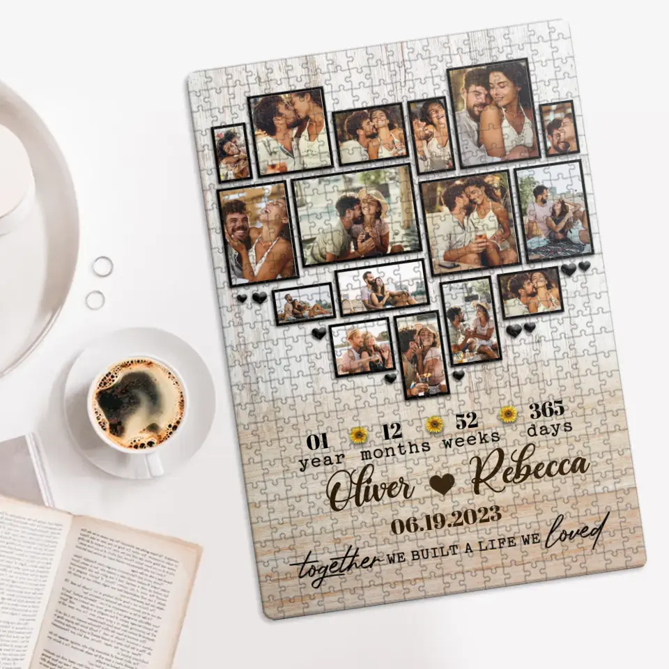 Together We Built A Life We Loved Personalized Puzzle