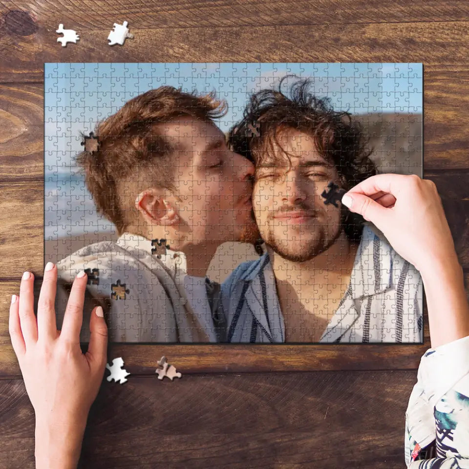 Piece by Piece A Personalized Journey Through Memories - Custom Photo Puzzle Gift