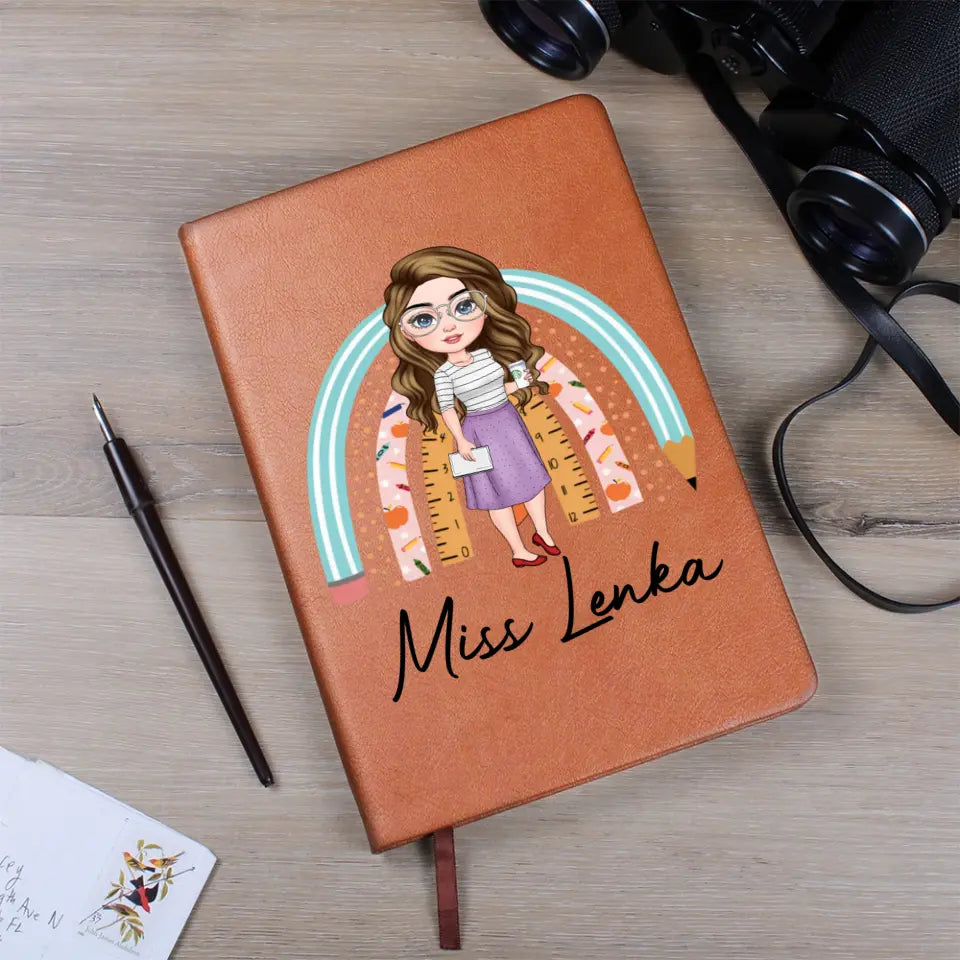 Personalized Teacher Leather Journal - Gift for Teacher - Teacher Appreciation Gift