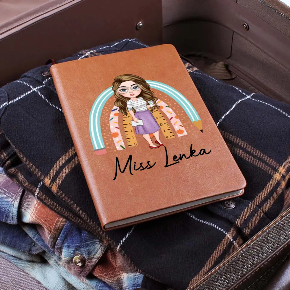 Personalized Teacher Leather Journal - Gift for Teacher - Teacher Appreciation Gift