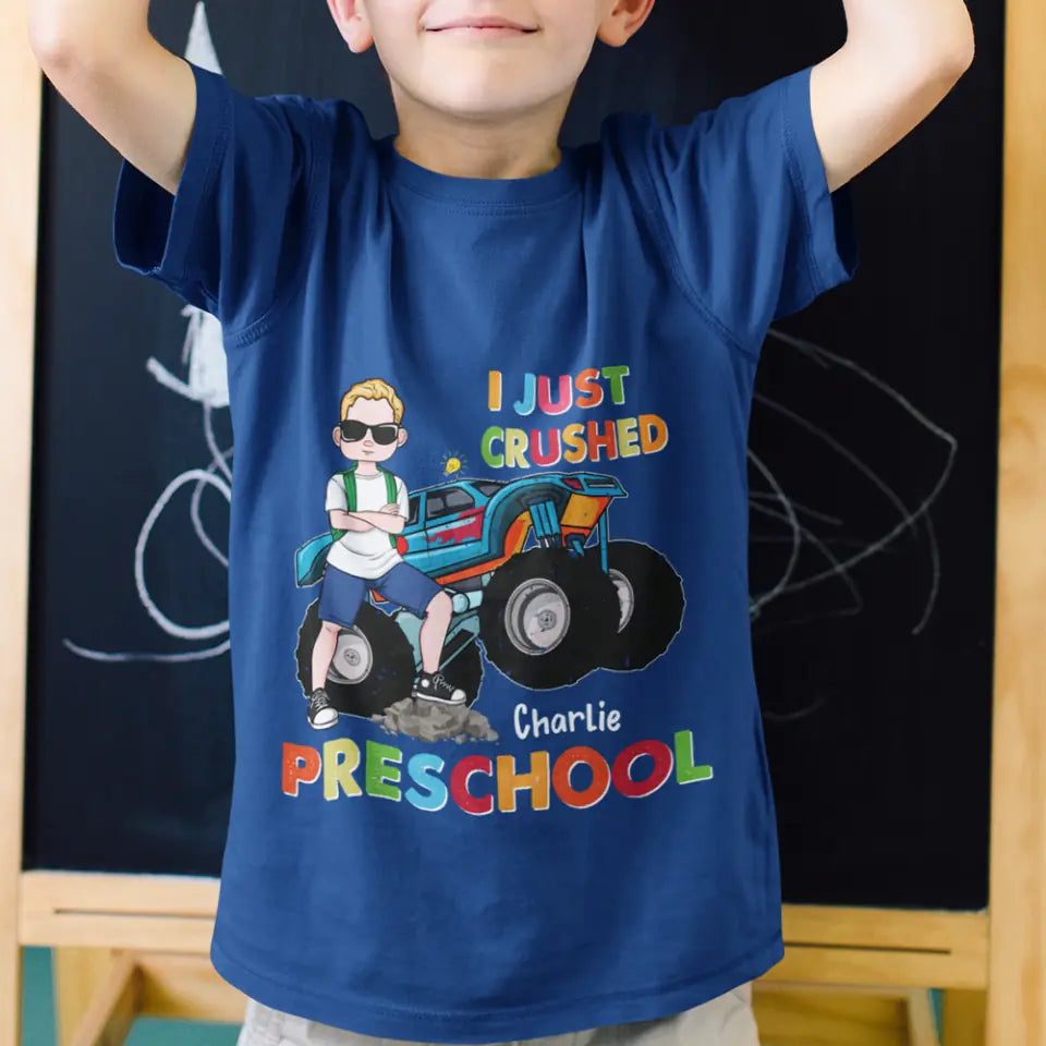 I Just Crushed School - Personalized Back to School Standard Youth T-Shirt