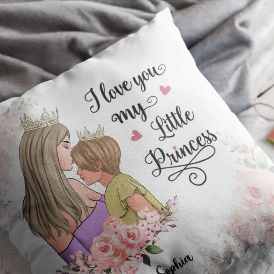 I Love You My Little Princess - Square Linen Pillow - Daughter Gifts