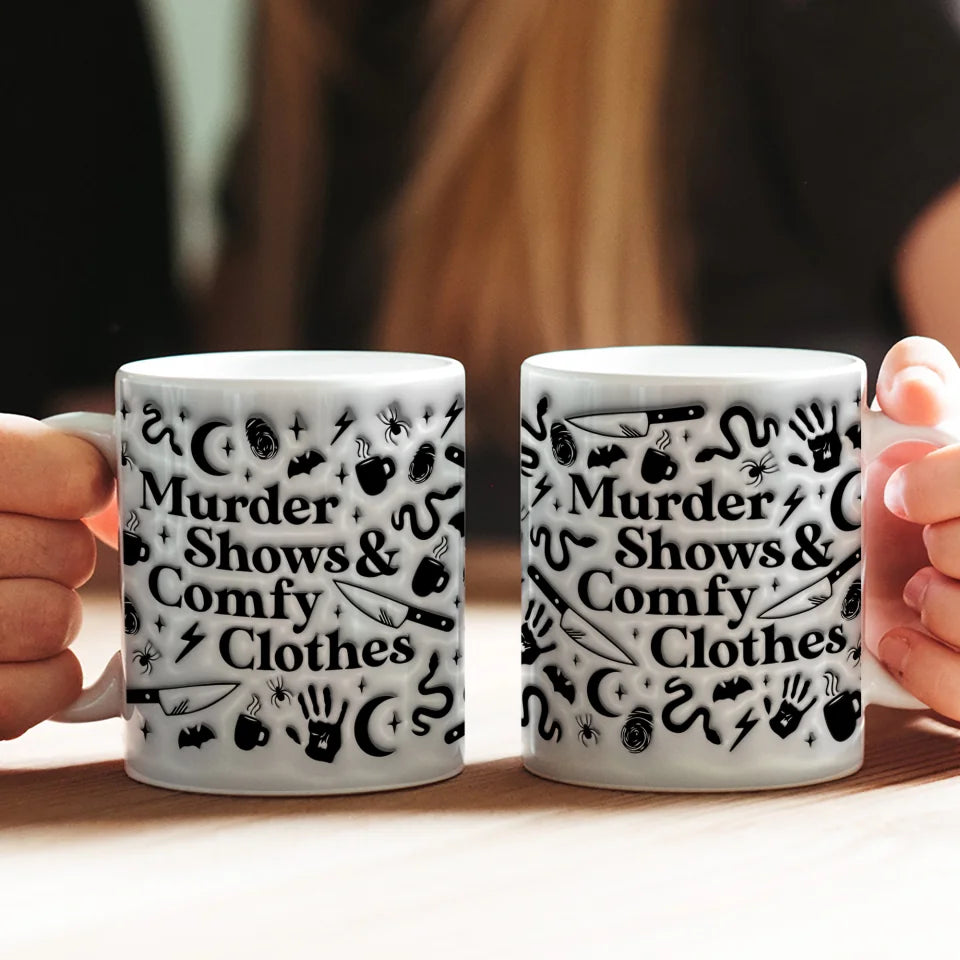 True Crime Gift - 3D Full Print Mug - Ceramic Mugs - Gift for True Crime Fan - Halloween Gifts