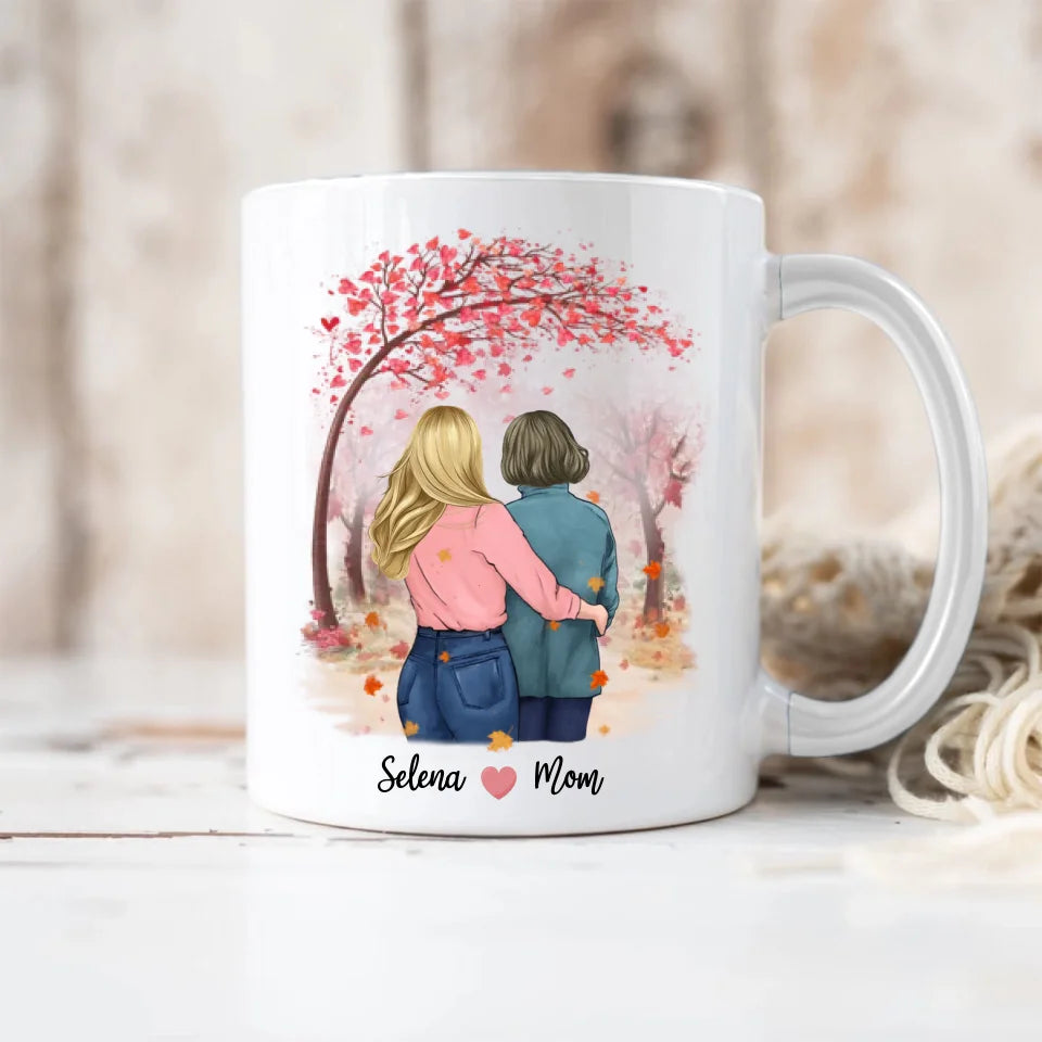 Mother & Daughter Forever Linked Together - 11oz 15oz White Mug